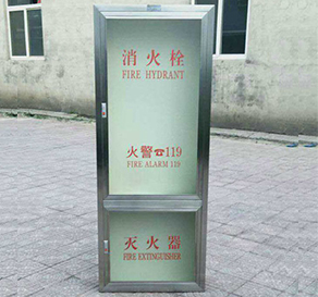 不銹鋼玻璃門(mén)消火栓箱